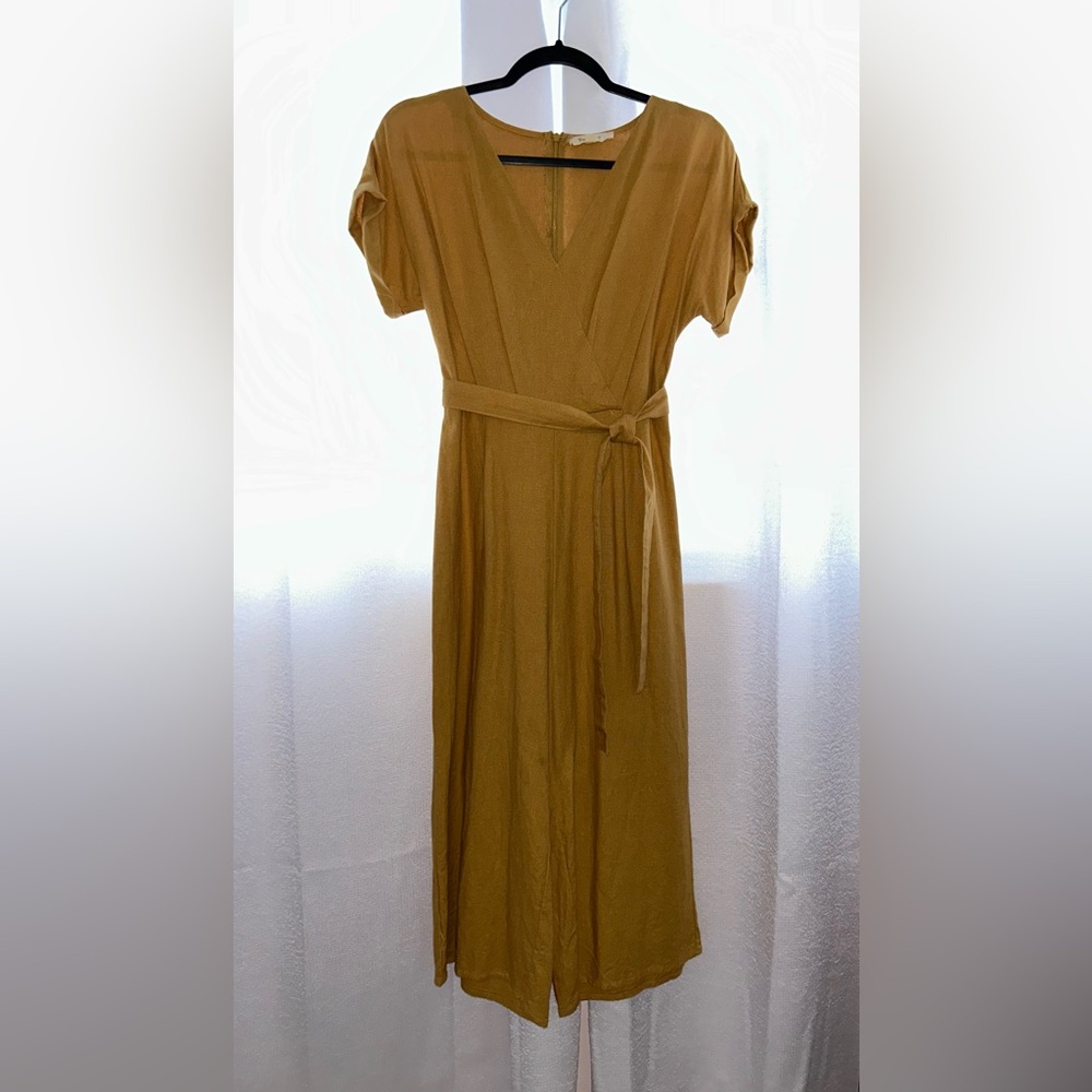 Yellow Midi Jumpsuit